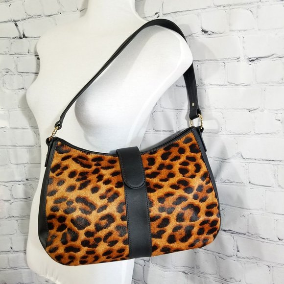 Talbots Handbags - NWOT Talbots Calf Hair Leopard Shoulder Bag